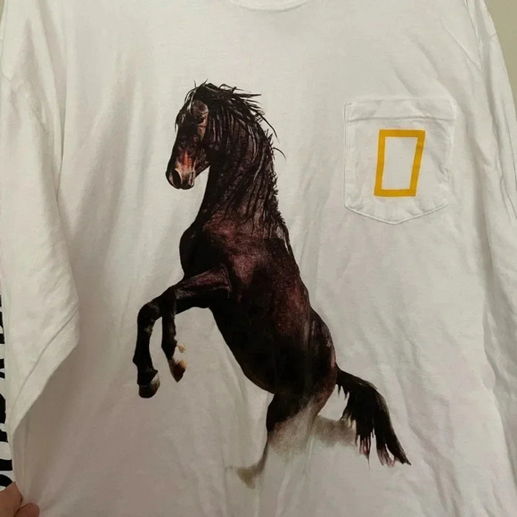 NWOT Parks Project X National Geographic Wild Horses Long Sleeve Tee Size XL - Picture 7 of 12